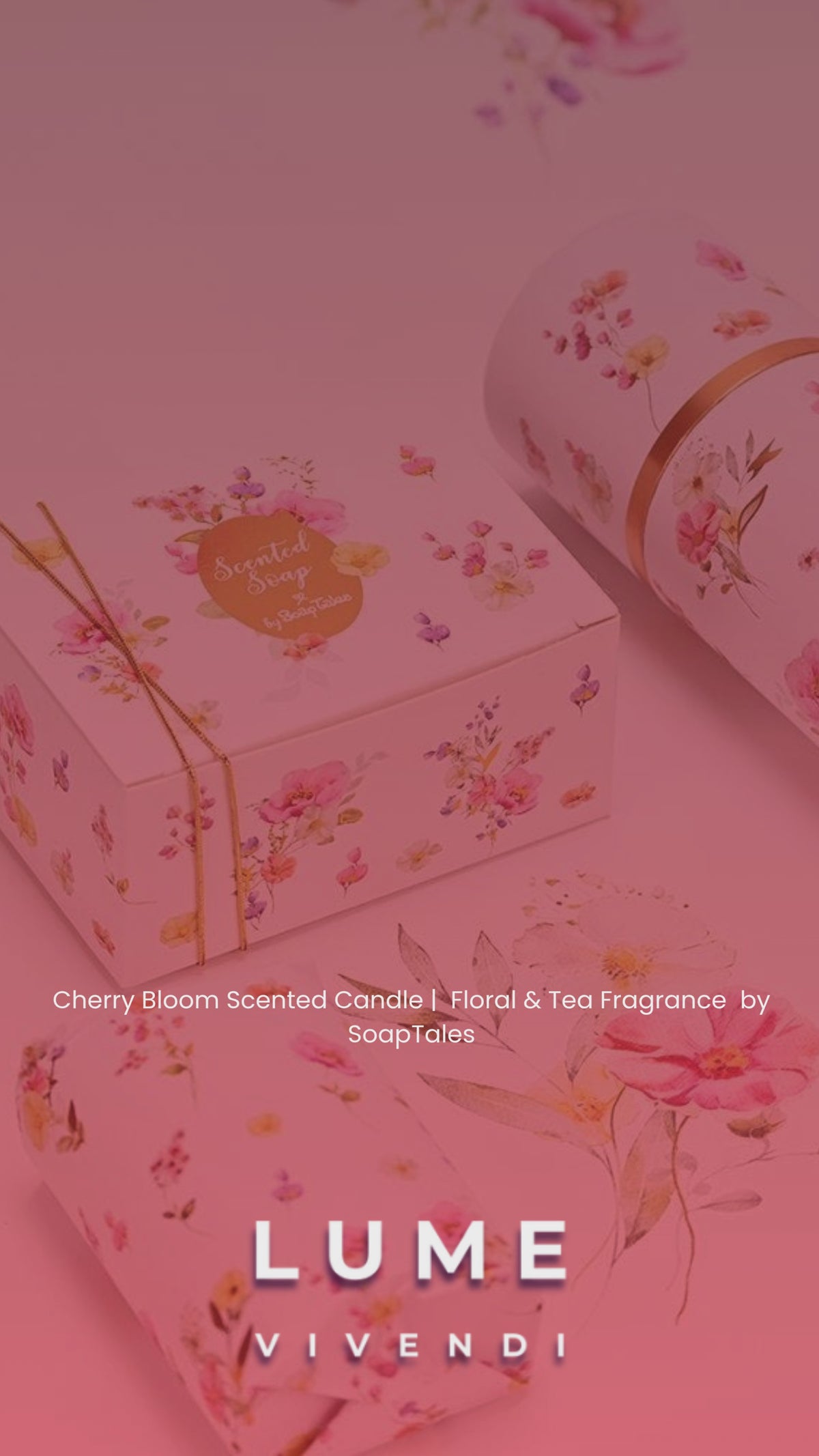 Cherry Blossom scent candle product video